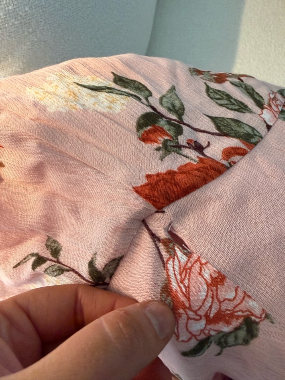 Lulus Pink Floral Wrap Maxi Dress Medium Cottagecore Boho - Picture 8 of 8